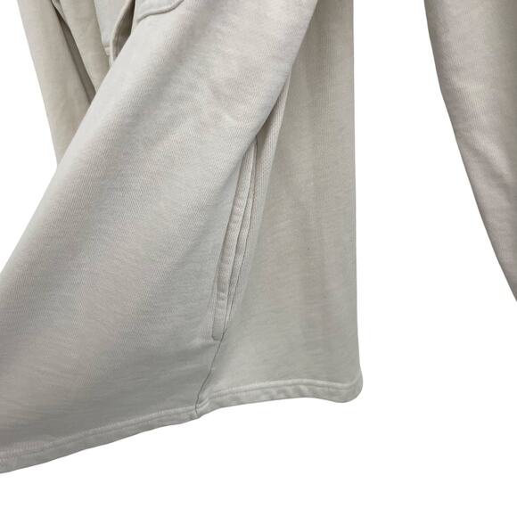 Good American Pure Cotton Button Up Fleece Shacket in Bone Womens XXS / XS AS IS - Picture 6 of 8